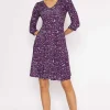 Deirdre Dress In Magenta Print