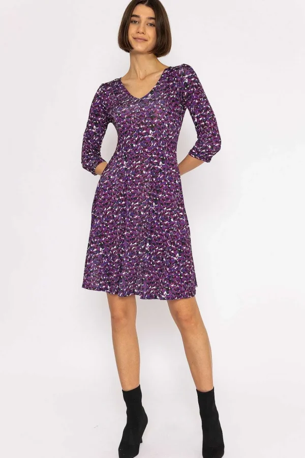 Deirdre Dress In Magenta Print
