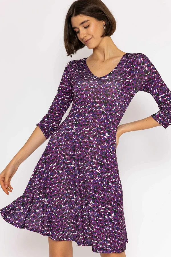 Deirdre Dress In Magenta Print