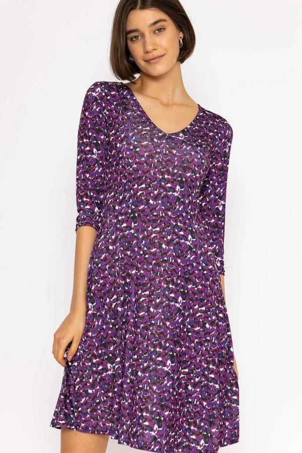 Deirdre Dress In Magenta Print