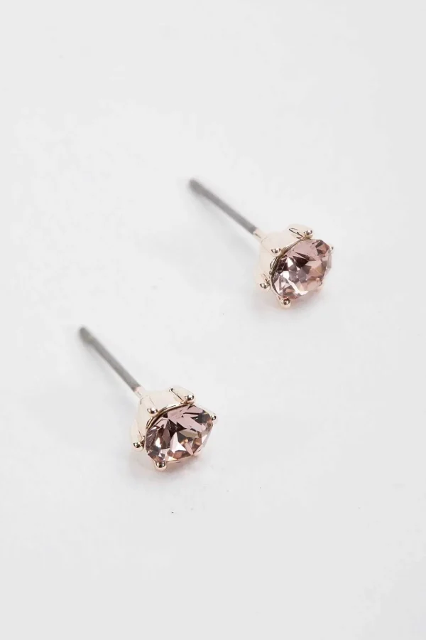 Delicate Rose Stone Earrings