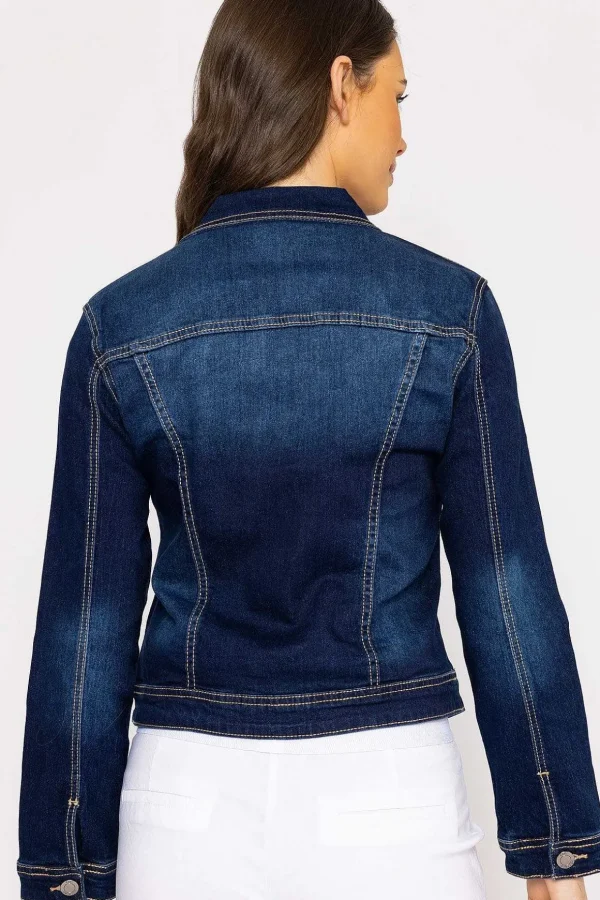 Denim Jacket In Indigo Blue