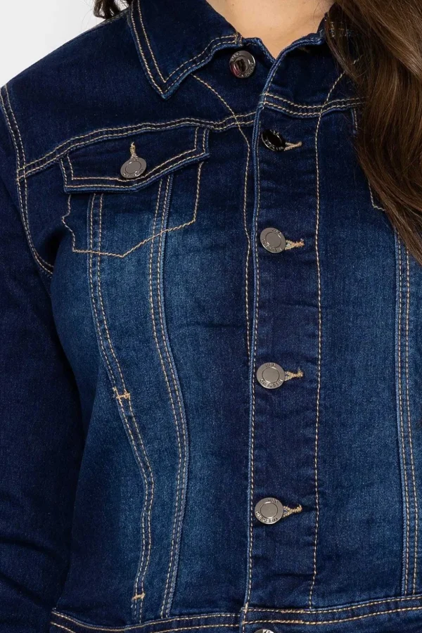 Denim Jacket In Indigo Blue
