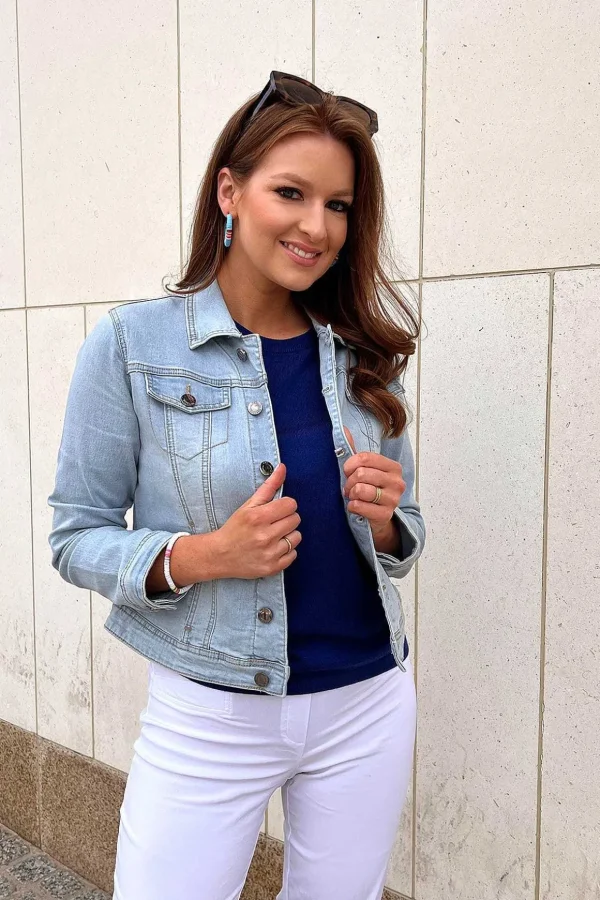 Denim Jacket In Light Blue