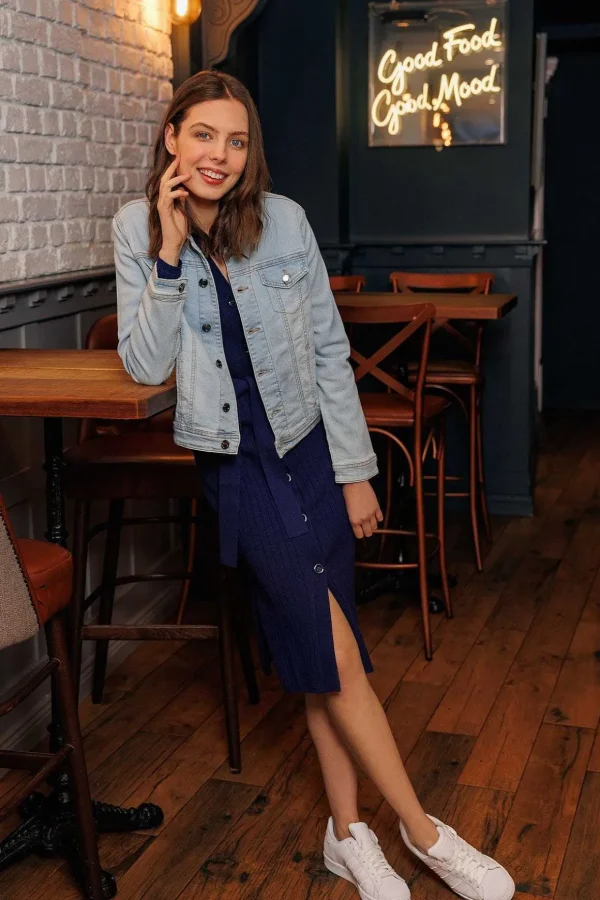 Denim Jacket In Light Blue