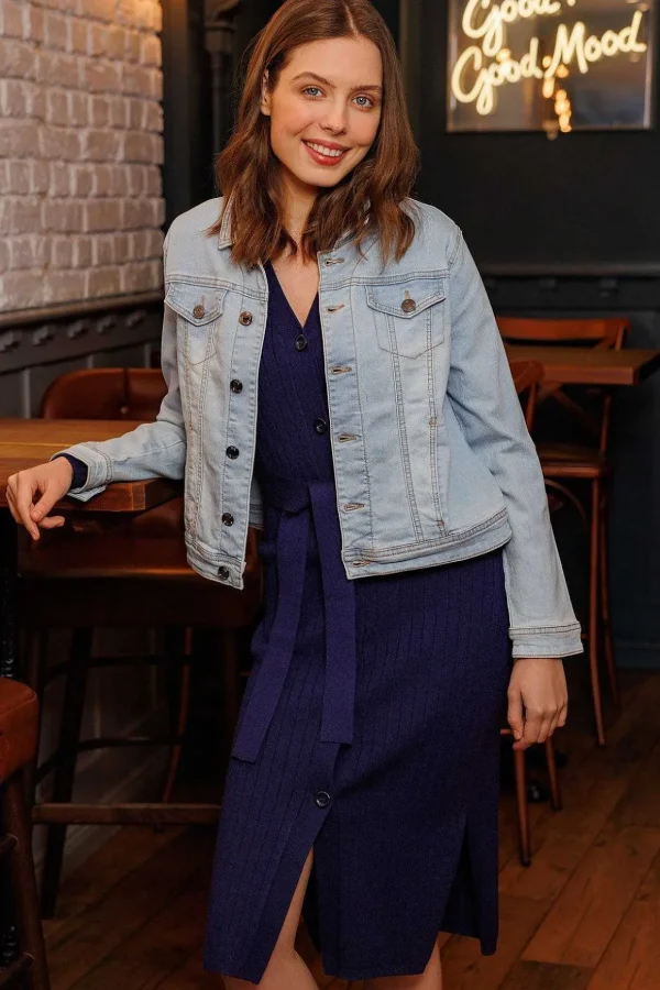 Denim Jacket In Light Blue