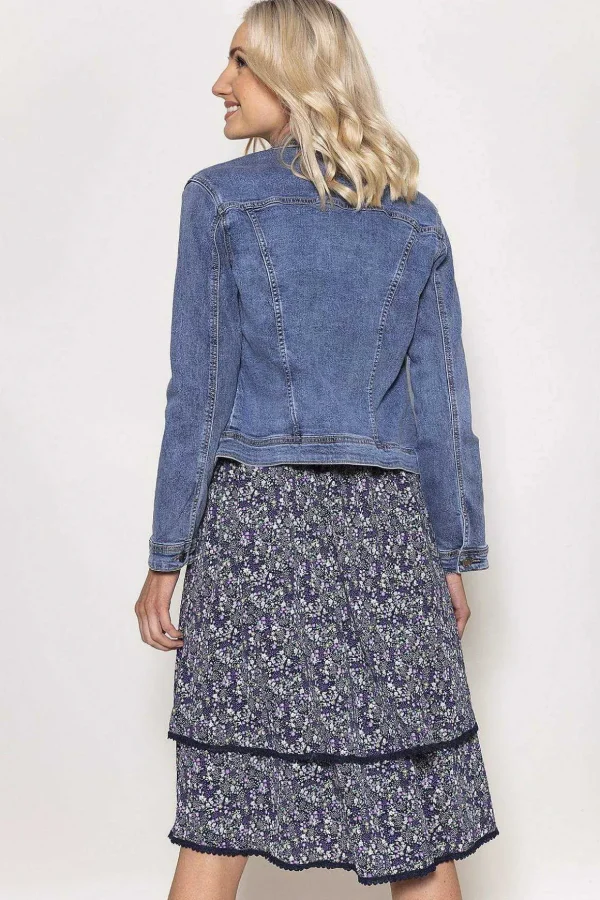 Denim Jacket In Medium Blue