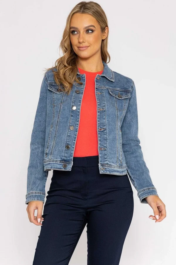 Denim Jacket In Medium Blue
