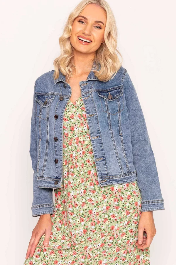 Denim Jacket In Medium Blue