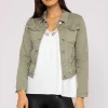 Denim Jacket In Sage