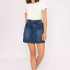 Denim Skirt In Indigo