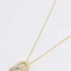 Double Circle Necklace In Gold