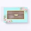 Double Compartment Purse In Beige
