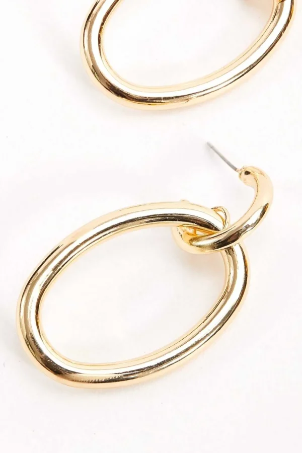 Double Drop Hoop Earrings