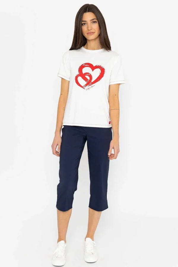 Double Heart Print T-Shirt