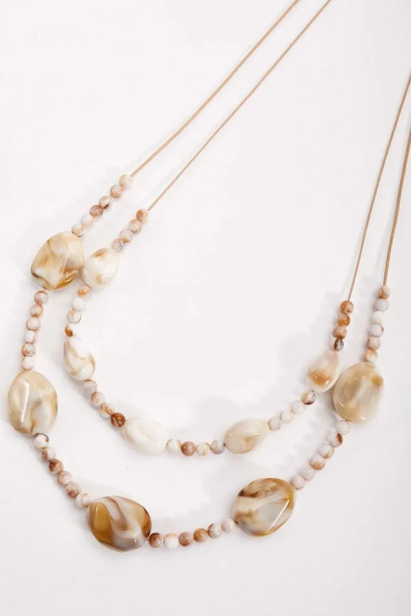 Double Strand Beaded Necklace