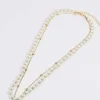 Double Strand Necklace With Pearls