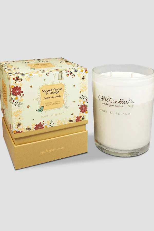 Double Wick Spiced Mimosa Candle