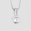 Drop Pendant With Large Clear Stone