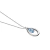 Droplet Pendant With Blue Stone