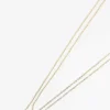 Dual Chain Necklace In Gold