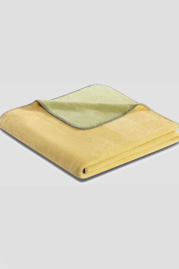 Duo Cotton Throw 150X200Cm In Ochre