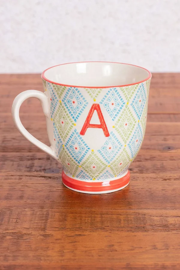 Eclectic Alphabet Mug A