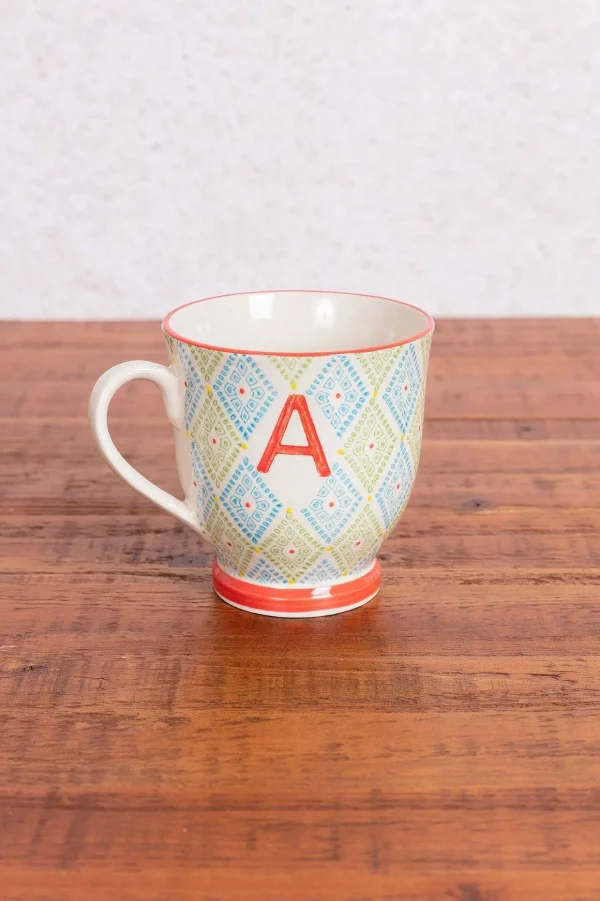 Eclectic Alphabet Mug A
