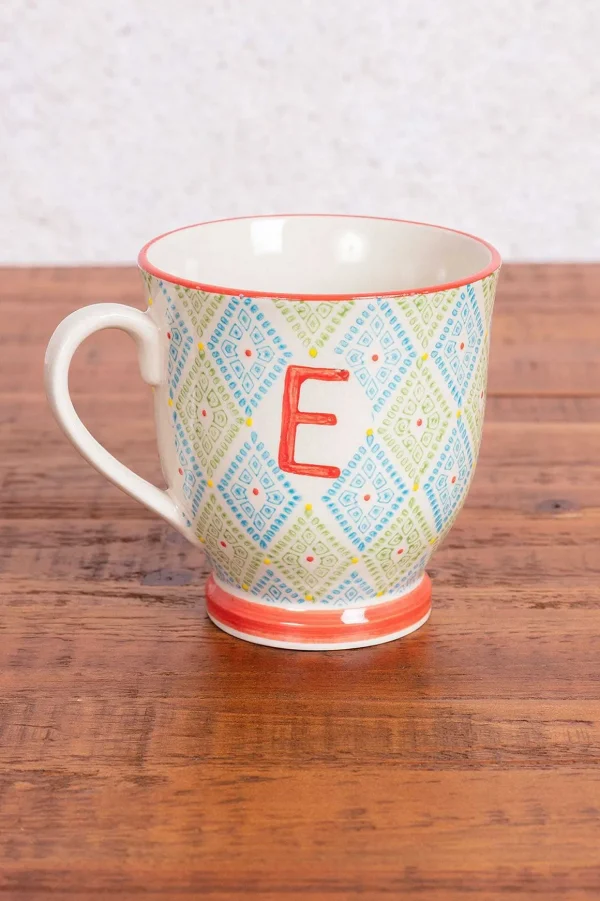 Eclectic Alphabet Mug E
