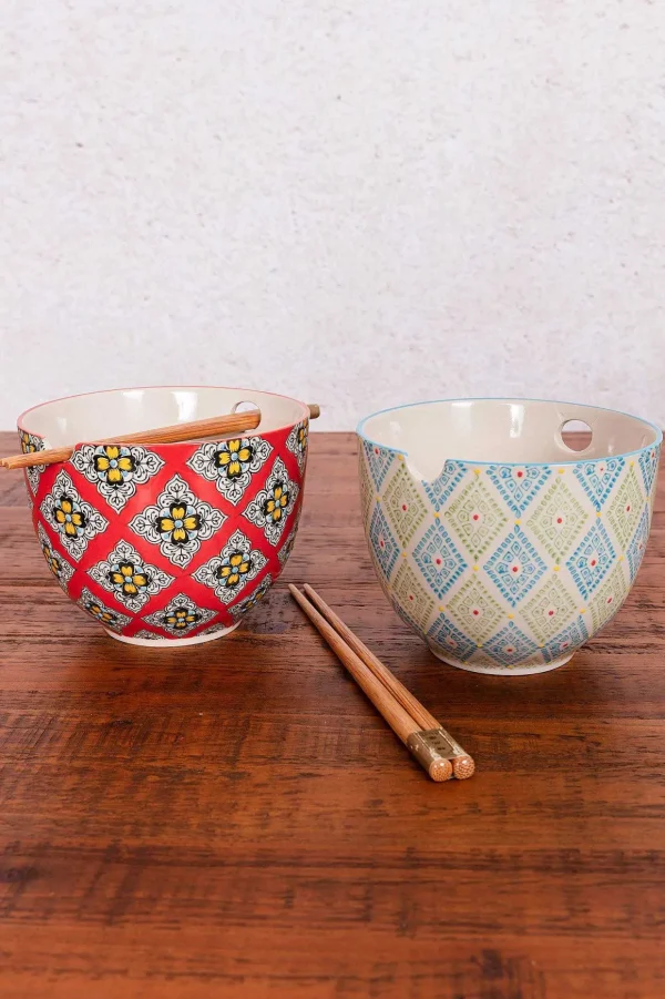 Eclectic Rice Serving Bowl