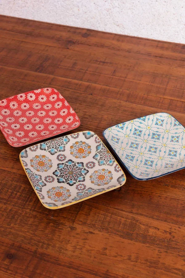 Eclectic Square Serving Plate