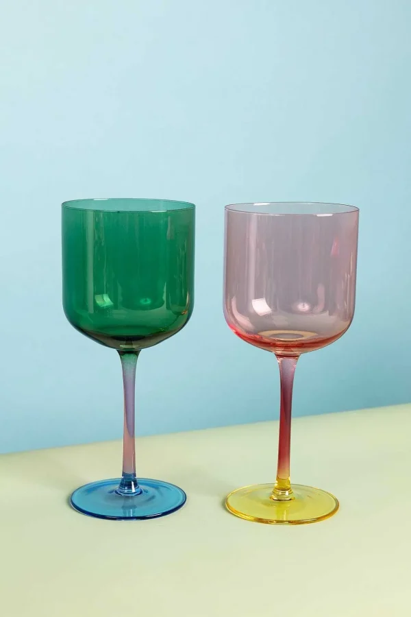Eclectic Wine Glass Set Of 2
