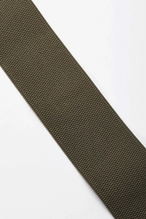 Elasticated Khaki Belt
