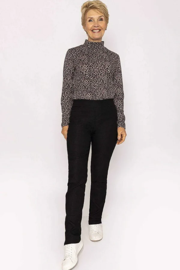 Elasticated Trousers In Black