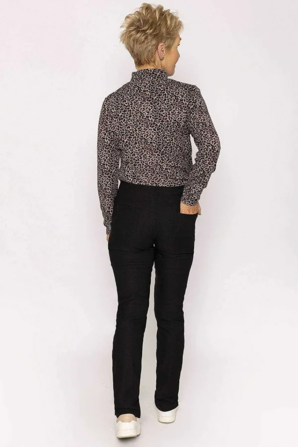 Elasticated Trousers In Black