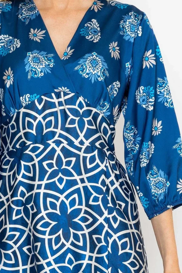 Eliza Midi Dress In Navy