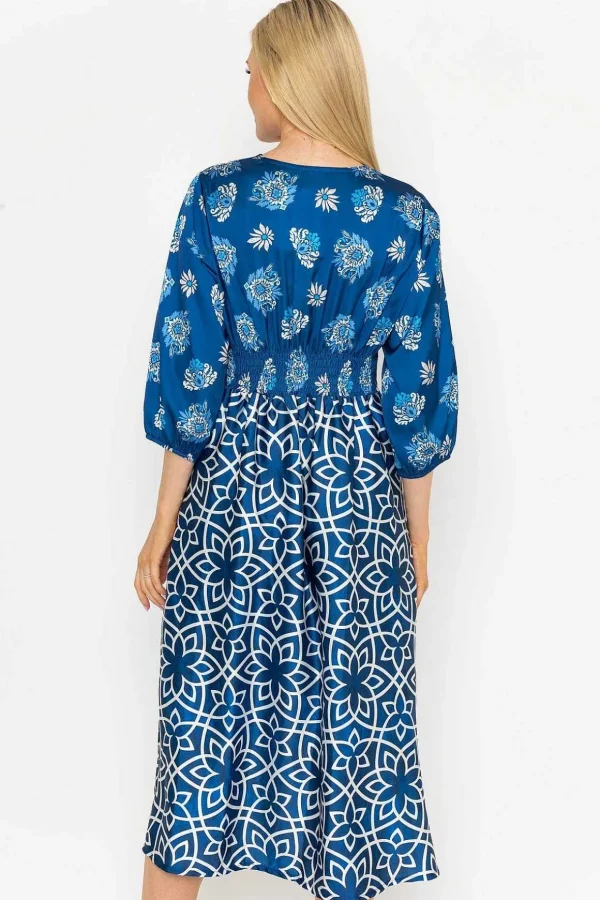 Eliza Midi Dress In Navy
