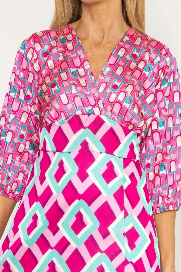 Eliza Midi Dress In Pink