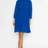 Ella Knee Length Dress In Blue