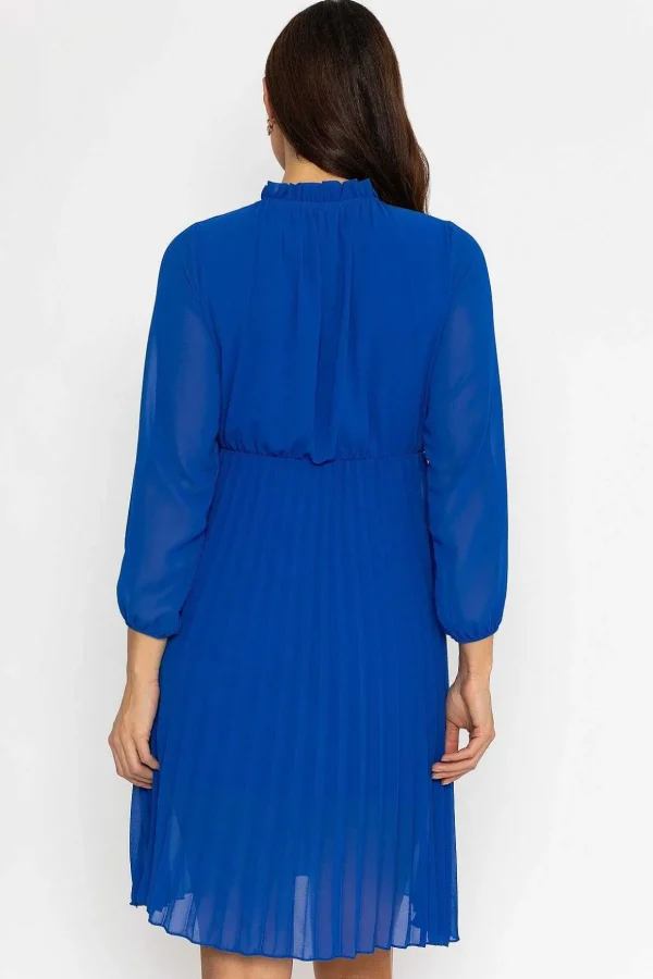 Ella Knee Length Dress In Blue