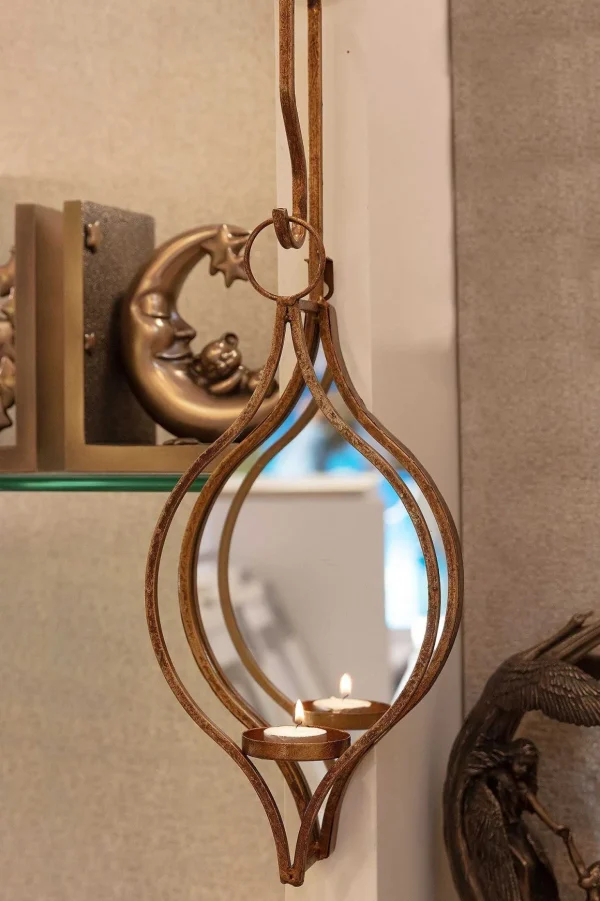 Ellie Mirrored Single Candle Holder