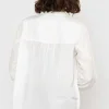 Embroidered Blouse In Ecru