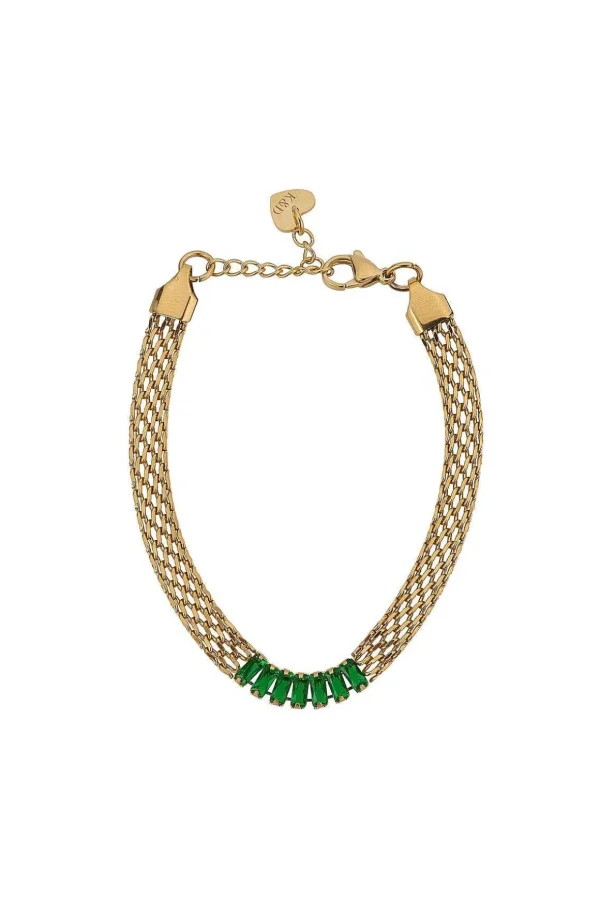 Emerald Mesh Bracelet