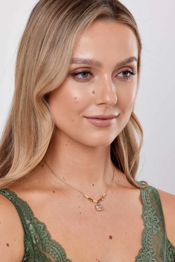 Emmalyn Clear Stone Necklace