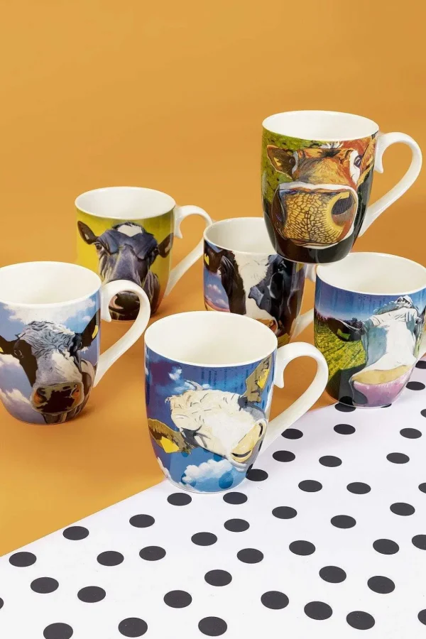 Eoin Oconnor Set Of 6 Mugs In Hatbox