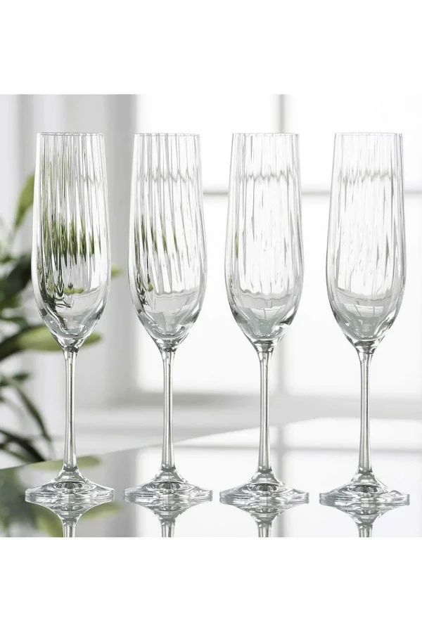 Erne Glass Flute Set Of 4