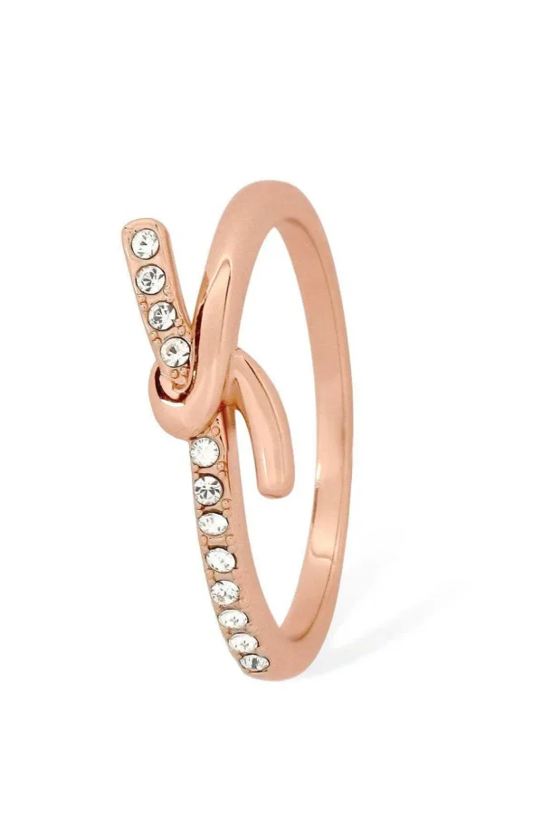 Eternal Knot Ring In Rose Gold - Size 8