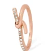 Eternal Knot Ring In Rose Gold - Size 7