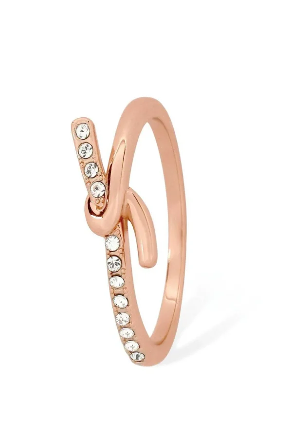 Eternal Knot Ring In Rose Gold - Size 7