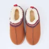 Faux Fur Cosy Slippers In Tan
